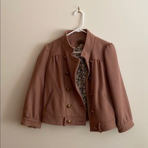 3/4 sleeve wool blend coat